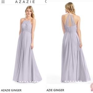 Azazie Bridesmaid Dress Fog